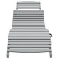 vidaXL Ξαπλώστρες 2 τεμ. Γκρι 184 x 55 x 64 εκ. από Μασίφ Ξύλο Ακακίας