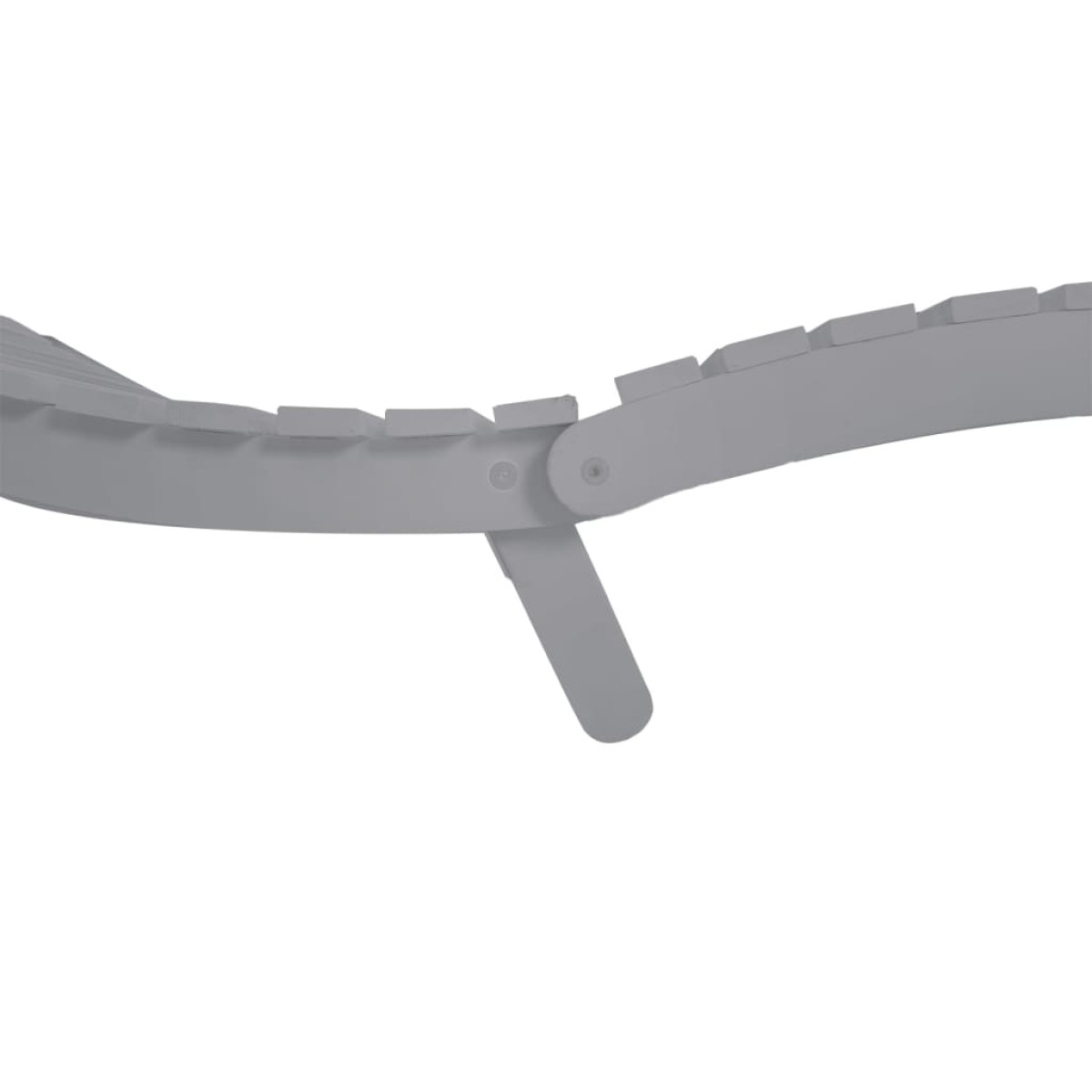 vidaXL Ξαπλώστρες 2 τεμ. Γκρι 184 x 55 x 64 εκ. από Μασίφ Ξύλο Ακακίας
