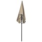 vidaXL Ομπρέλα Κήπου Taupe Χρώμα 200 x 130 εκ.