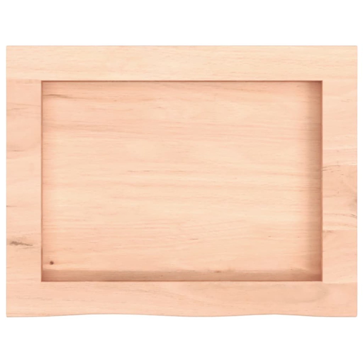vidaXL Πάγκος Μπάνιου 40x30x(2-6) εκ. από Ακατέργαστο Μασίφ Ξύλο