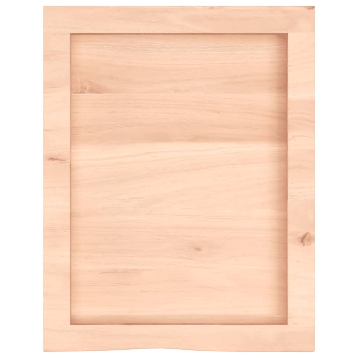 vidaXL Πάγκος Μπάνιου 40x50x(2-6) εκ. από Ακατέργαστο Μασίφ Ξύλο