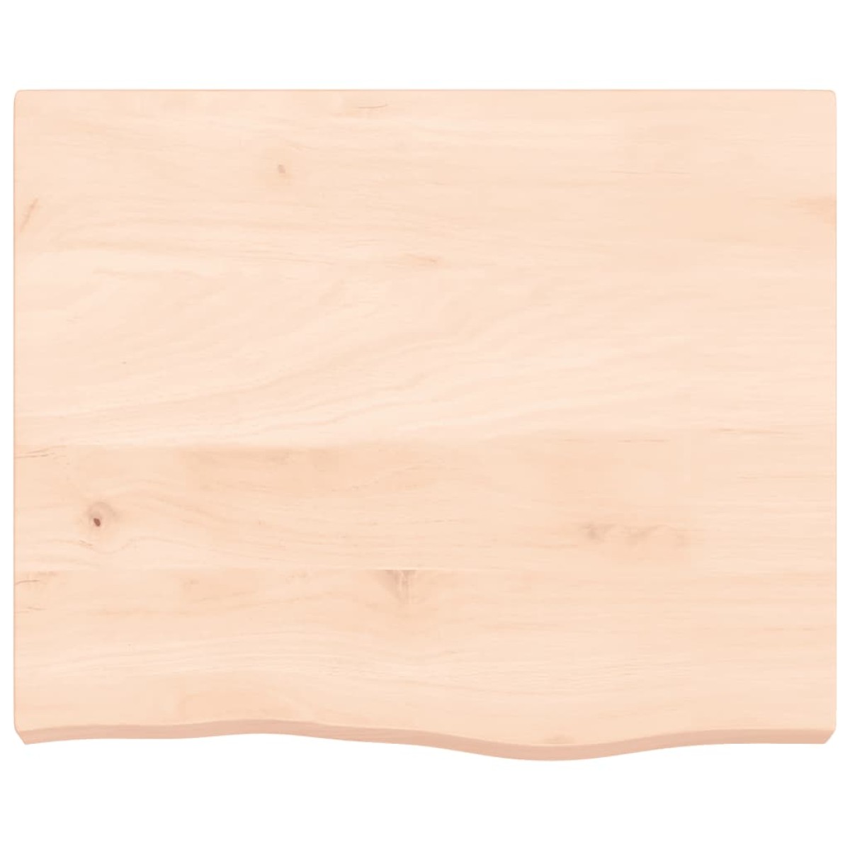 vidaXL Πάγκος Μπάνιου 60x60x(2-6) εκ. από Ακατέργαστο Μασίφ Ξύλο