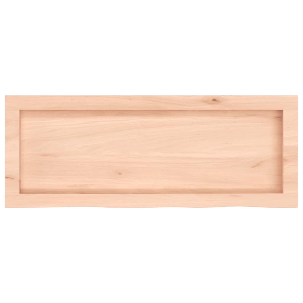 vidaXL Πάγκος Μπάνιου 80x30x(2-4) εκ. από Ακατέργαστο Μασίφ Ξύλο