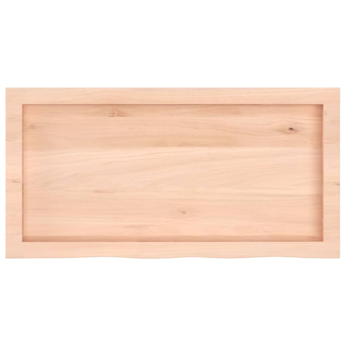 vidaXL Πάγκος Μπάνιου 80x40x(2-6) εκ. από Ακατέργαστο Μασίφ Ξύλο