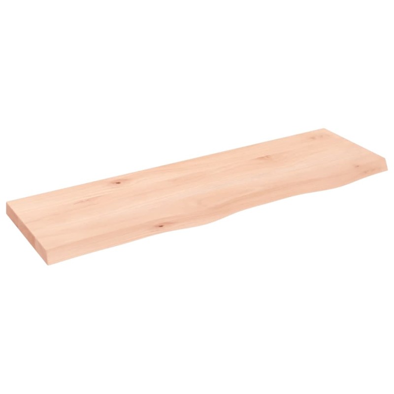 vidaXL Πάγκος Μπάνιου 100x30x(2-4) εκ. από Ακατέργαστο Μασίφ Ξύλο