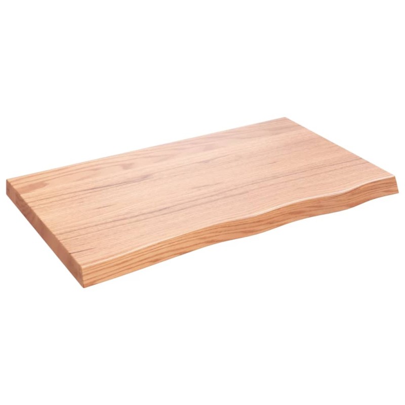 vidaXL Πάγκος Μπάνιου Αν. Καφέ 100x60x(2-6) εκ. Επεξεργ. Μασίφ Ξύλο