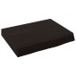 vidaXL Πάγκος Μπάνιου Σκούρο Γκρι 40x30x(2-6) εκ. Επεξεργ. Μασίφ Ξύλο