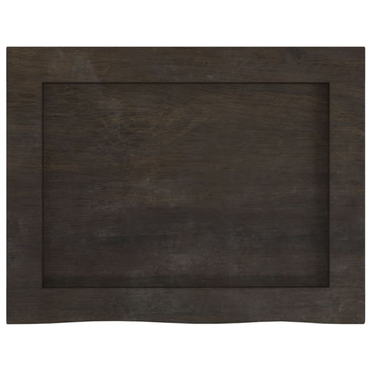 vidaXL Πάγκος Μπάνιου Σκούρο Γκρι 40x30x(2-6) εκ. Επεξεργ. Μασίφ Ξύλο