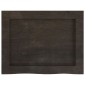 vidaXL Πάγκος Μπάνιου Σκούρο Γκρι 40x30x(2-6) εκ. Επεξεργ. Μασίφ Ξύλο