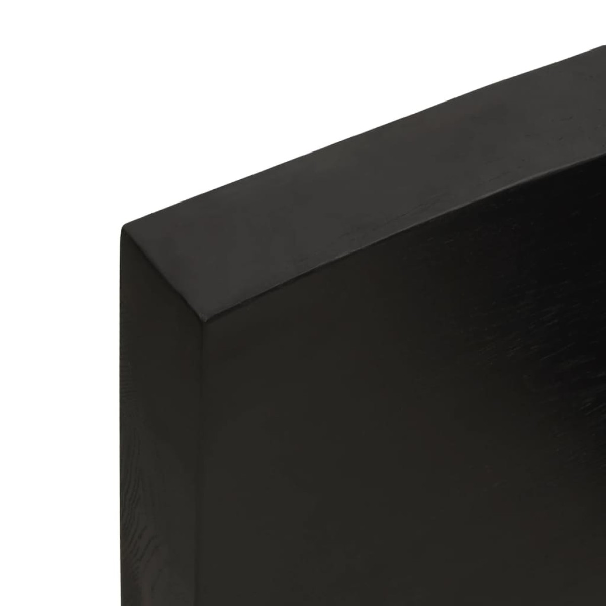vidaXL Πάγκος Μπάνιου Σκούρο Γκρι 40x30x(2-6) εκ. Επεξεργ. Μασίφ Ξύλο