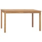 vidaXL Τραπεζαρία Κήπου 140 x 80 x 77 εκ. από Μασίφ Ξύλο Teak