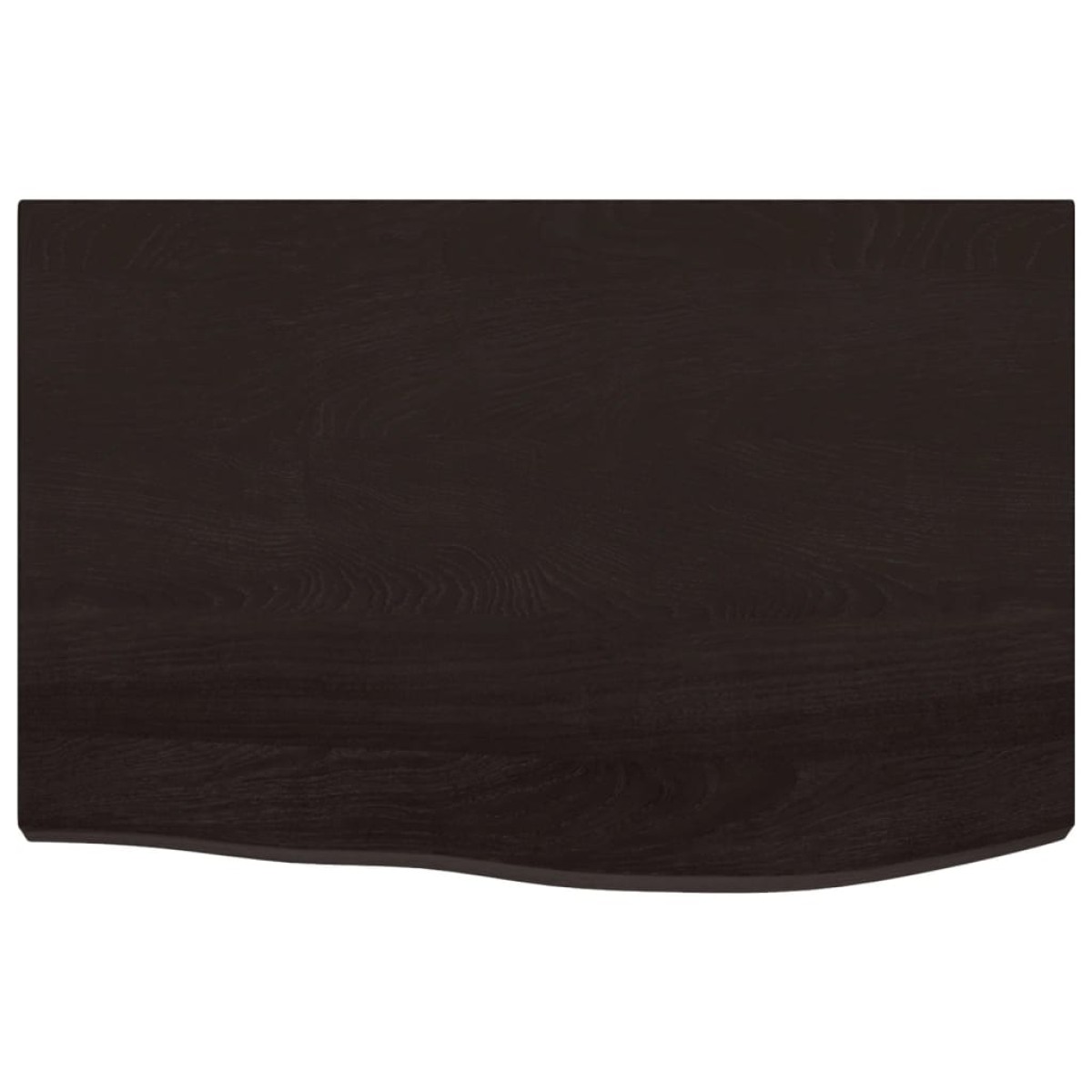 vidaXL Πάγκος Μπάνιου Σκούρο Γκρι 60x40x(2-6) εκ. Επεξεργ. Μασίφ Ξύλο
