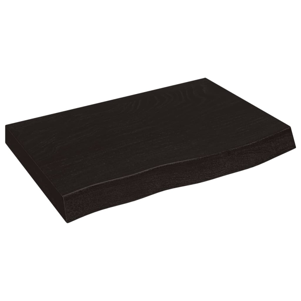vidaXL Πάγκος Μπάνιου Σκούρο Γκρι 60x50x4 εκ. Επεξ. Μασίφ Ξύλο