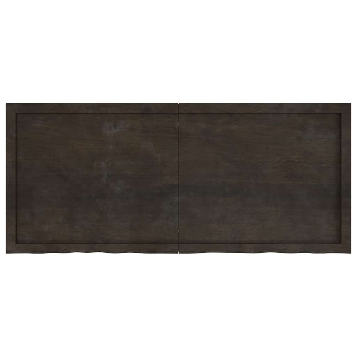 vidaXL Πάγκος Μπάνιου Σκούρο Γκρι 140x60x4 εκ. Επεξεργ. Μασίφ Ξύλο