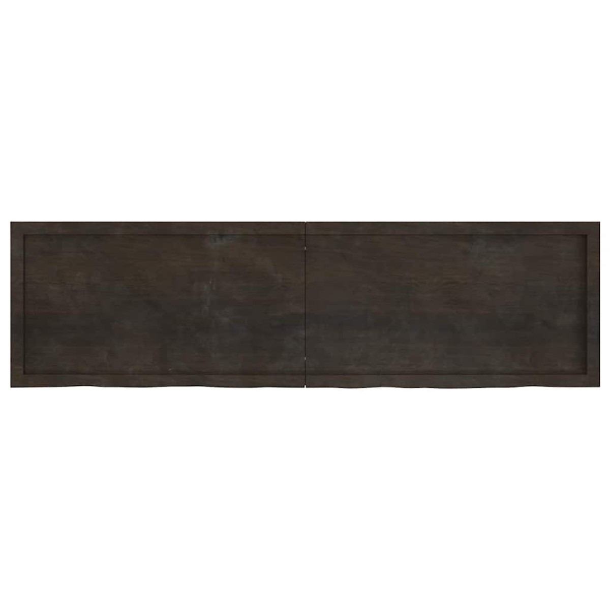 vidaXL Πάγκος Μπάνιου Σκούρο Γκρι 180x50x6 εκ. Επεξεργ. Μασίφ Ξύλο