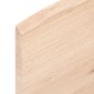vidaXL Επιφάνεια Τραπεζιού 60x60x2 εκ. Ακατέργαστο Μασίφ Ξύλο Δρυός