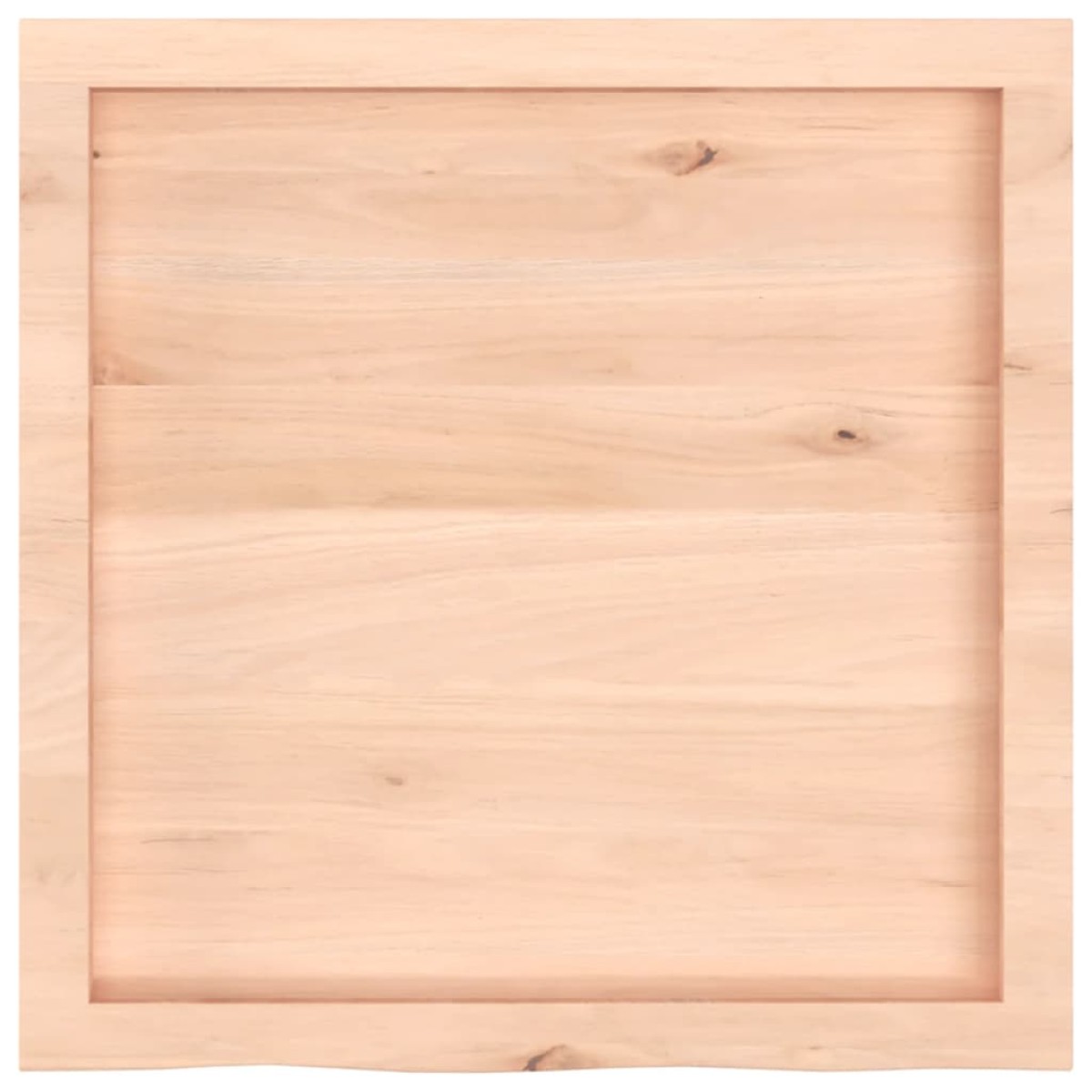 vidaXL Επιφάνεια Τραπεζιού 60x60x(2-4) εκ Ακατέργαστο Μασίφ Ξύλο Δρυός