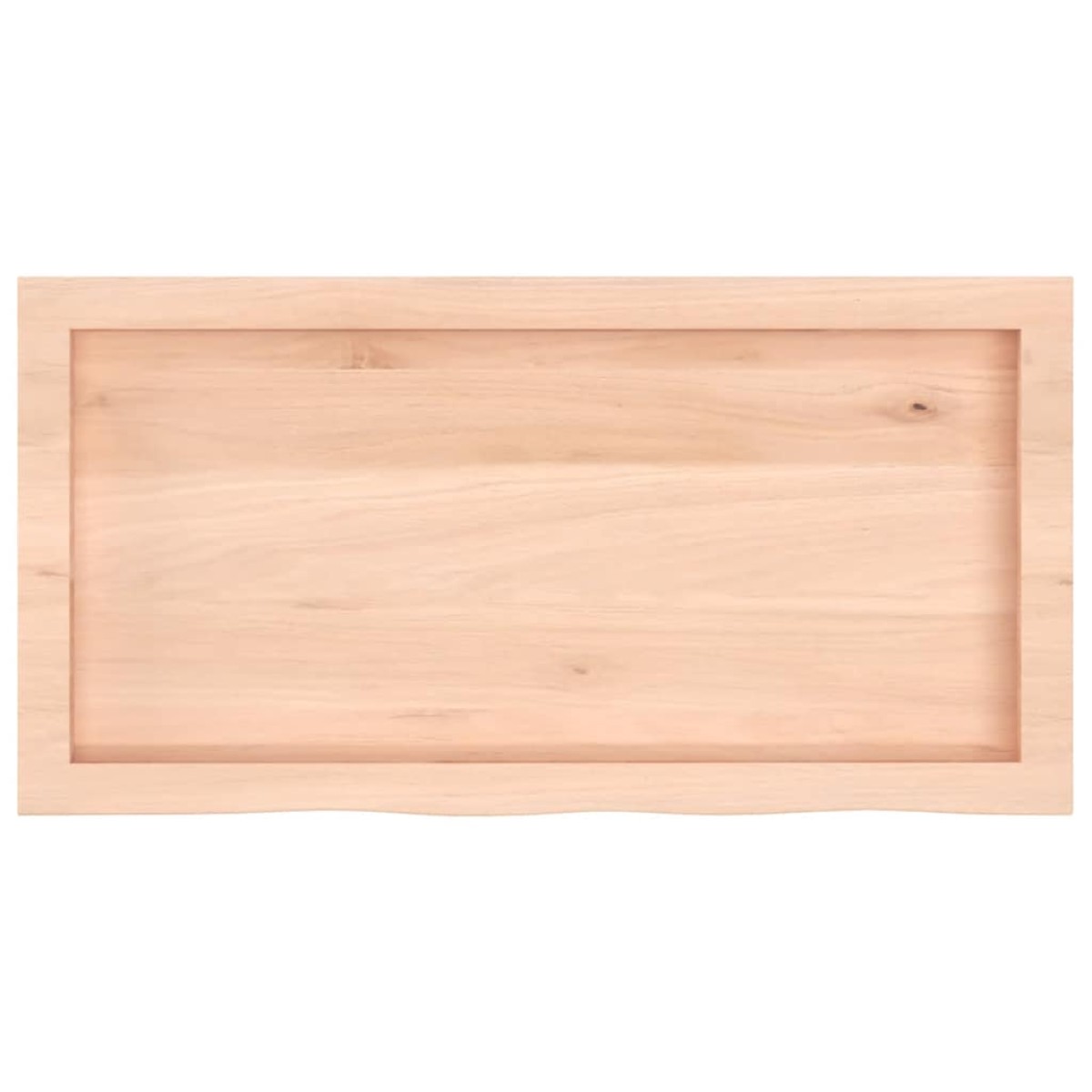 vidaXL Επιφάνεια Τραπεζιού 80x40x(2-6) εκ Ακατέργαστο Μασίφ Ξύλο Δρυός