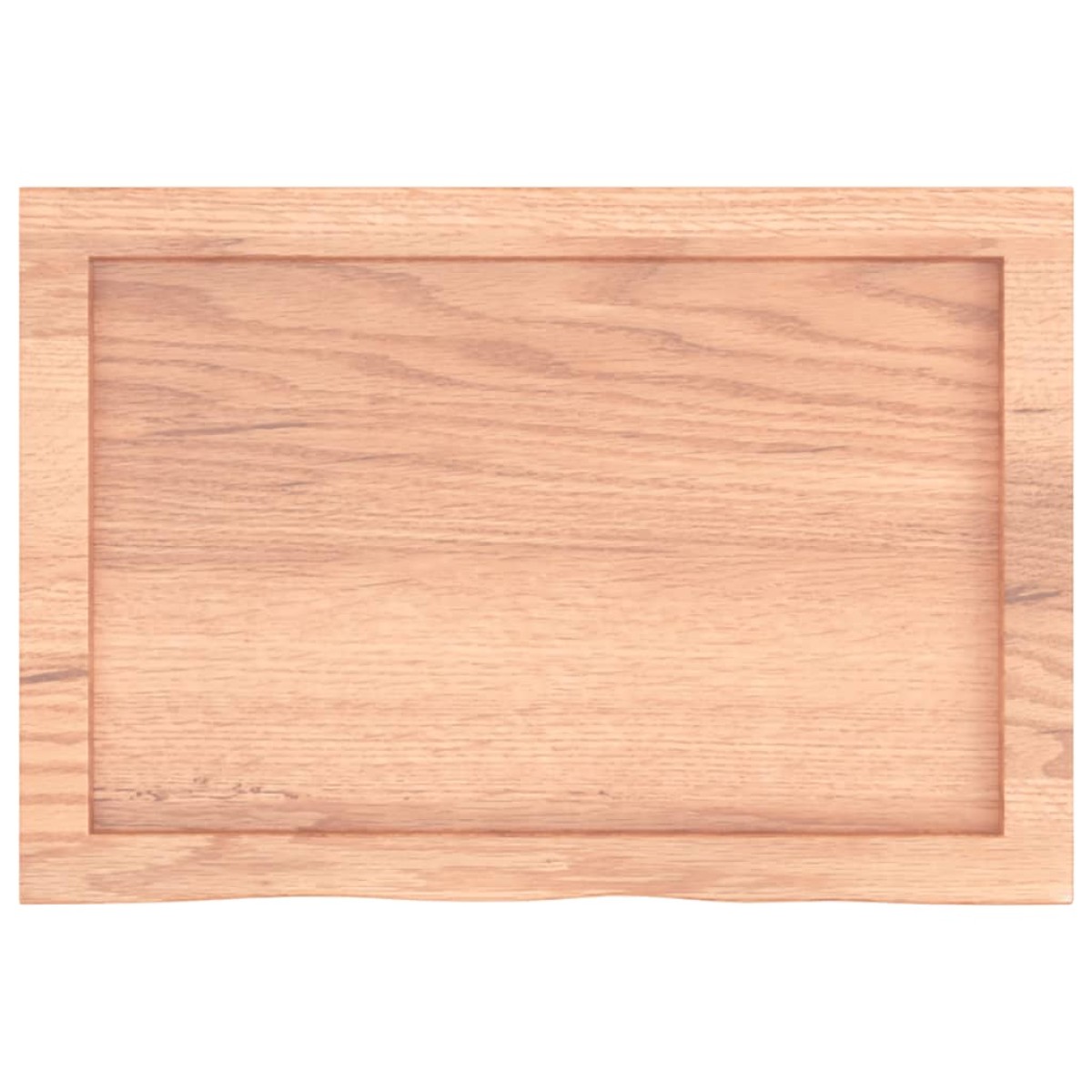 vidaXL Επιφάνεια Τραπεζιού Αν. Καφέ 60x40x4 εκ. Επεξ. Μασίφ Ξύλο Δρυός