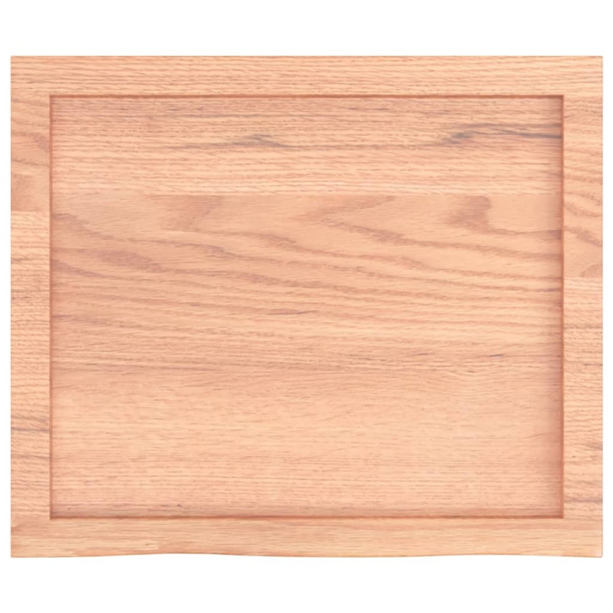 vidaXL Επιφάνεια Τραπεζιού Αν. Καφέ 60x50x4 εκ. Επεξ. Μασίφ Ξύλο Δρυός