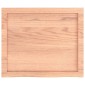 vidaXL Επιφάνεια Τραπεζιού Αν. Καφέ 60x50x4 εκ. Επεξ. Μασίφ Ξύλο Δρυός
