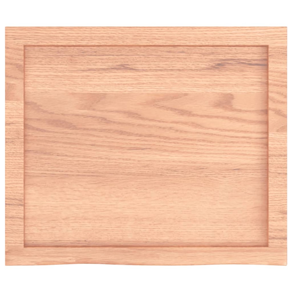 vidaXL Επιφάνεια Τραπεζιού Αν. Καφέ 60x50x6 εκ. Επεξ. Μασίφ Ξύλο Δρυός