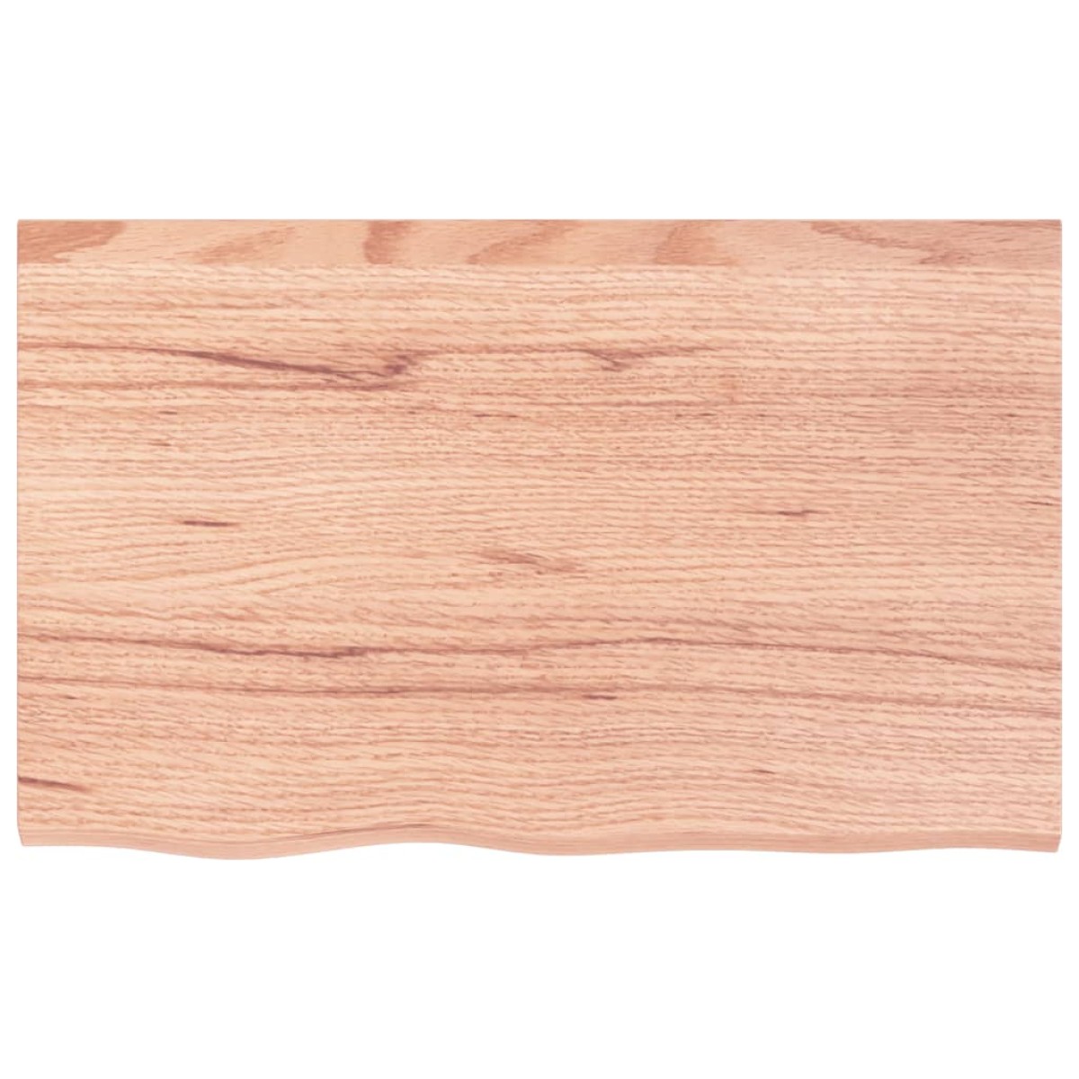 vidaXL Επιφάνεια Τραπεζιού Αν. Καφέ 80x50x2 εκ. Επεξ. Μασίφ Ξύλο Δρυός
