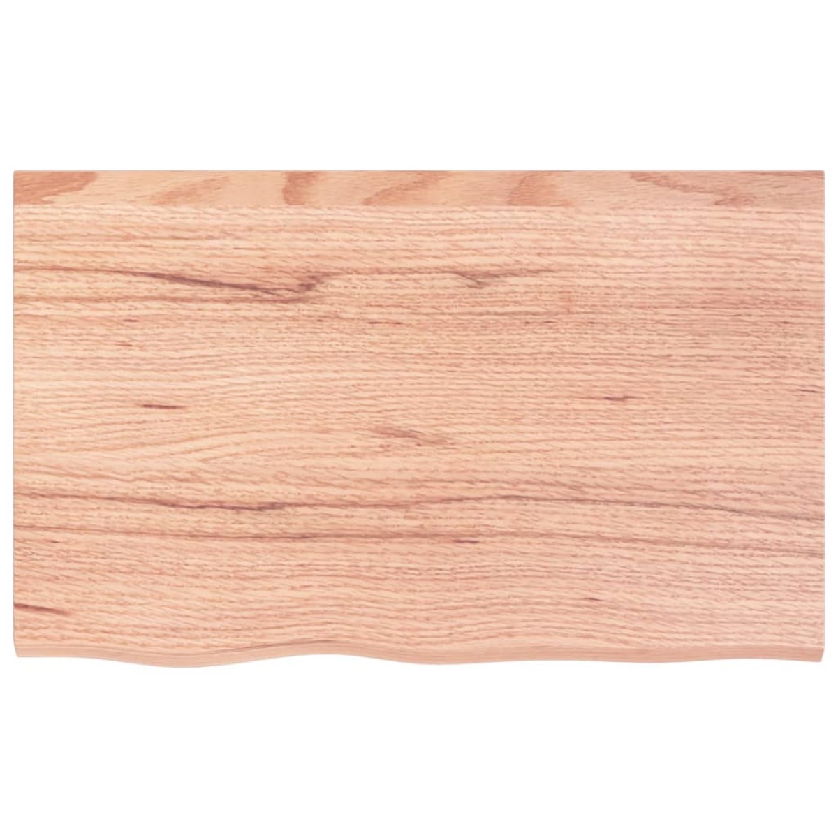 vidaXL Επιφάνεια Τραπεζιού Αν. Καφέ 80x50x4 εκ. Επεξ. Μασίφ Ξύλο Δρυός