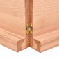 vidaXL Επιφάνεια Τραπεζιού Αν. Καφέ 120x50x6 εκ Επεξ. Μασίφ Ξύλο Δρυός