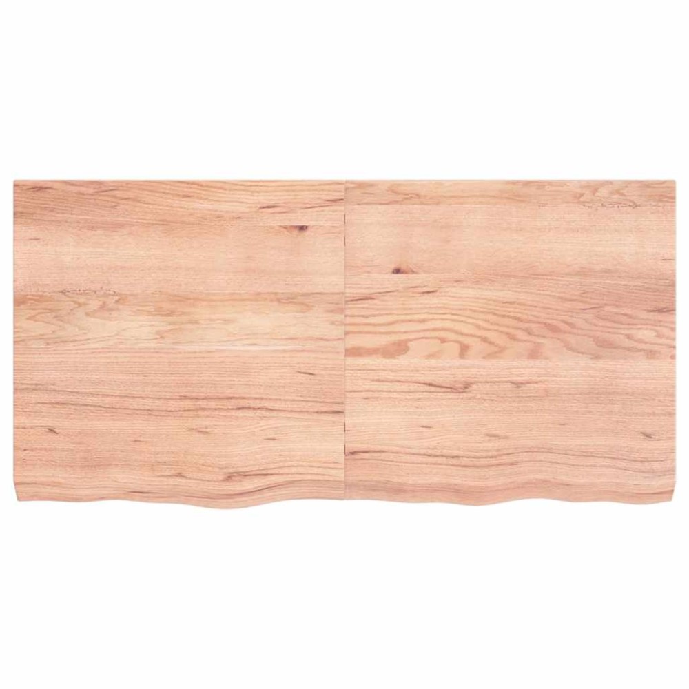 vidaXL Επιφ Τραπεζιού Αν Καφέ 120x60x(2-6)εκ. Επεξ. Μασίφ Ξύλο Δρυός