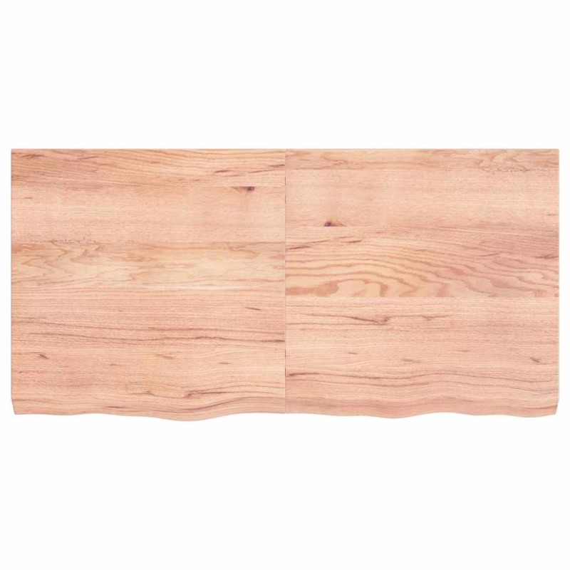 vidaXL Επιφ Τραπεζιού Αν Καφέ 120x60x(2-6)εκ. Επεξ. Μασίφ Ξύλο Δρυός