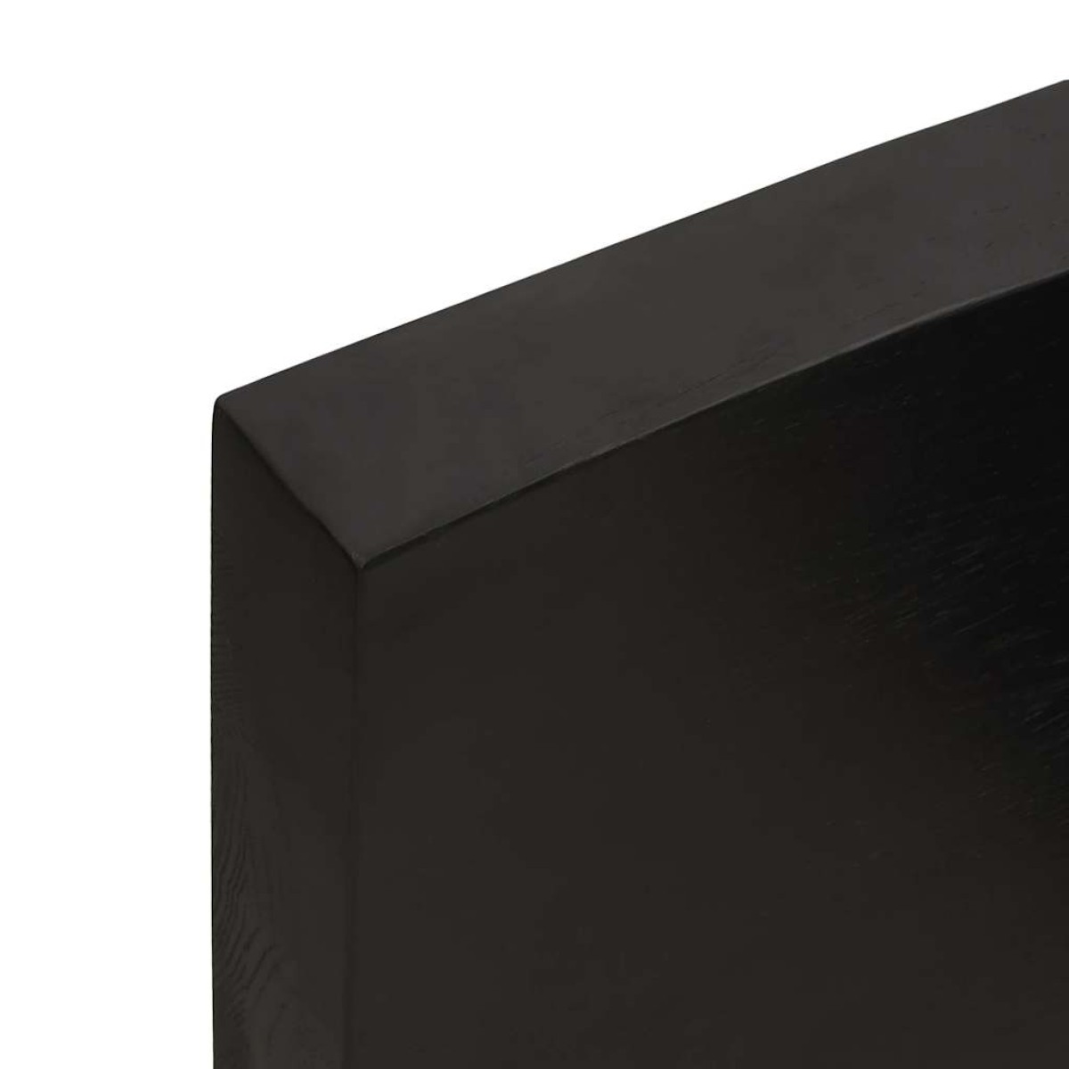 vidaXL Επιφ. Τραπεζιού Σκούρο Γκρι 100x60x6 εκ Επεξ. Μασίφ Ξύλο Δρυός