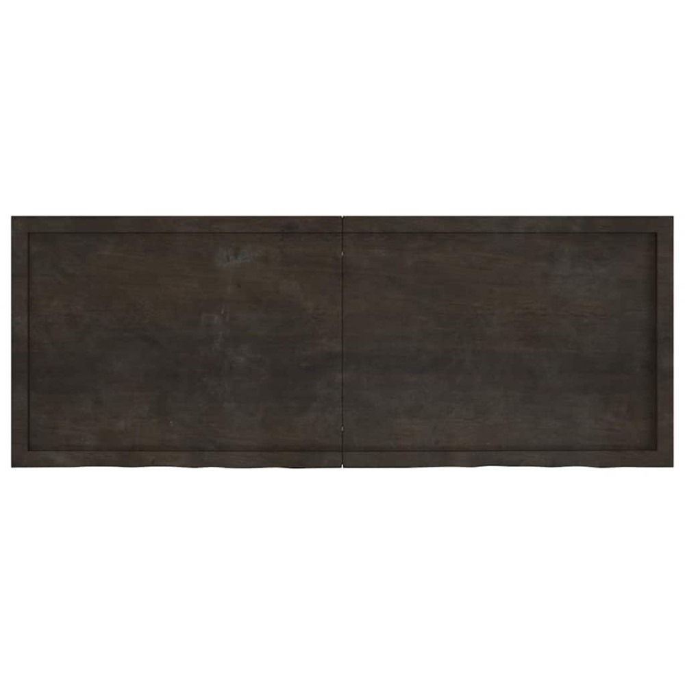 vidaXL Επιφάνεια Τραπεζιού Σκούρο Καφέ 160x60x(2-4)εκ Επεξ. Μασίφ Δρυς