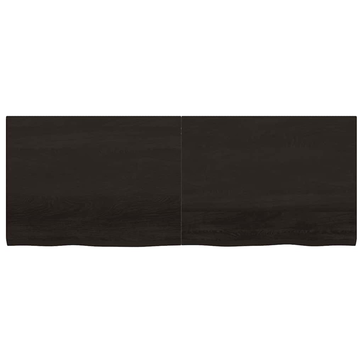 vidaXL Επιφ. Τραπεζιού Σκούρο Γκρι 160x60x4 εκ Επεξ. Μασίφ Ξύλο Δρυός