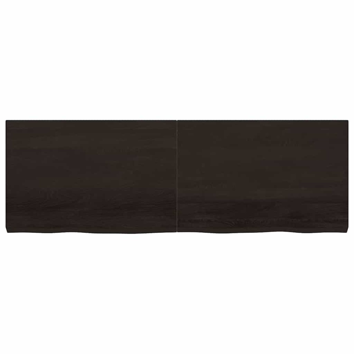 vidaXL Επιφ. Τραπεζιού Σκούρο Γκρι 180x60x6 εκ Επεξ. Μασίφ Ξύλο Δρυός
