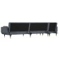 vidaXL Καναπές Κρεβάτι Γωνιακός Σκ. Γκρι 275 x 140 x 70 εκ. Βελούδινος