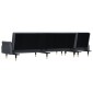vidaXL Καναπές Κρεβάτι Γωνιακός Σκ. Γκρι 271 x 140 x 70 εκ. Βελούδινος