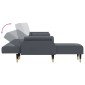 vidaXL Καναπές Κρεβάτι Γωνιακός Σκ. Γκρι 271 x 140 x 70 εκ. Βελούδινος