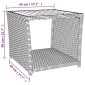 vidaXL Σαλόνι Κήπου Σετ 2 τεμ. Γκρι Συνθ. Ρατάν & Μασίφ Ξύλο Ακακίας