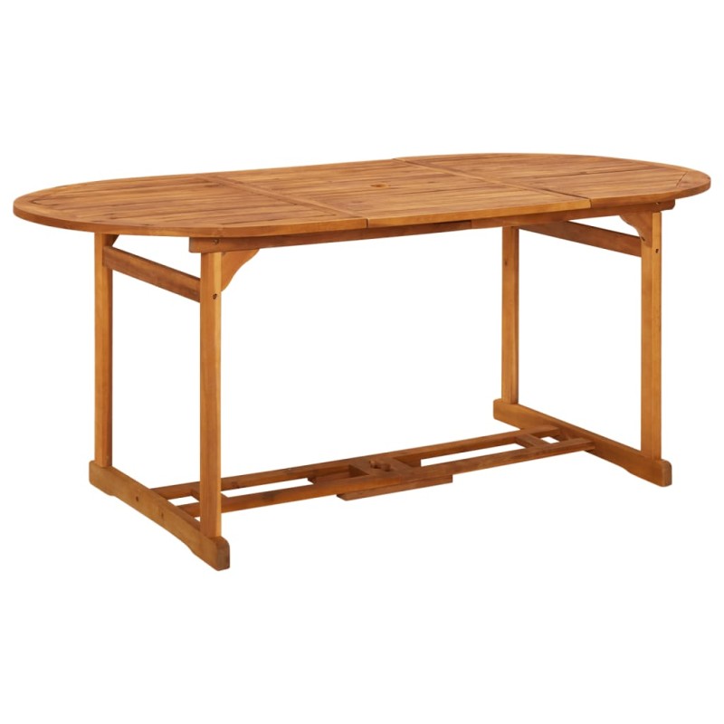 vidaXL Τραπεζαρία Κήπου 180 x 90 x 75 εκ. από Μασίφ Ξύλο Ακακίας