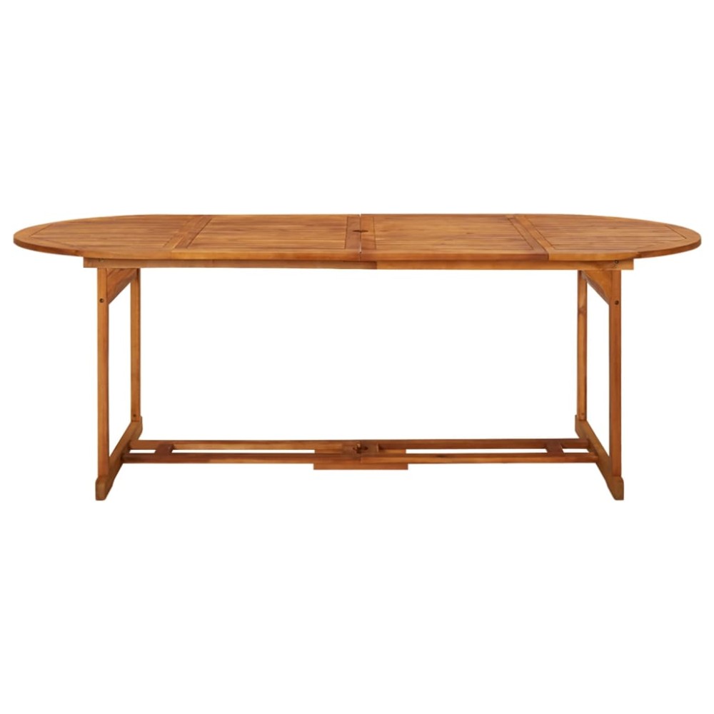 vidaXL Τραπεζαρία Κήπου 220 x 90 x 75 εκ. από Μασίφ Ξύλο Ακακίας