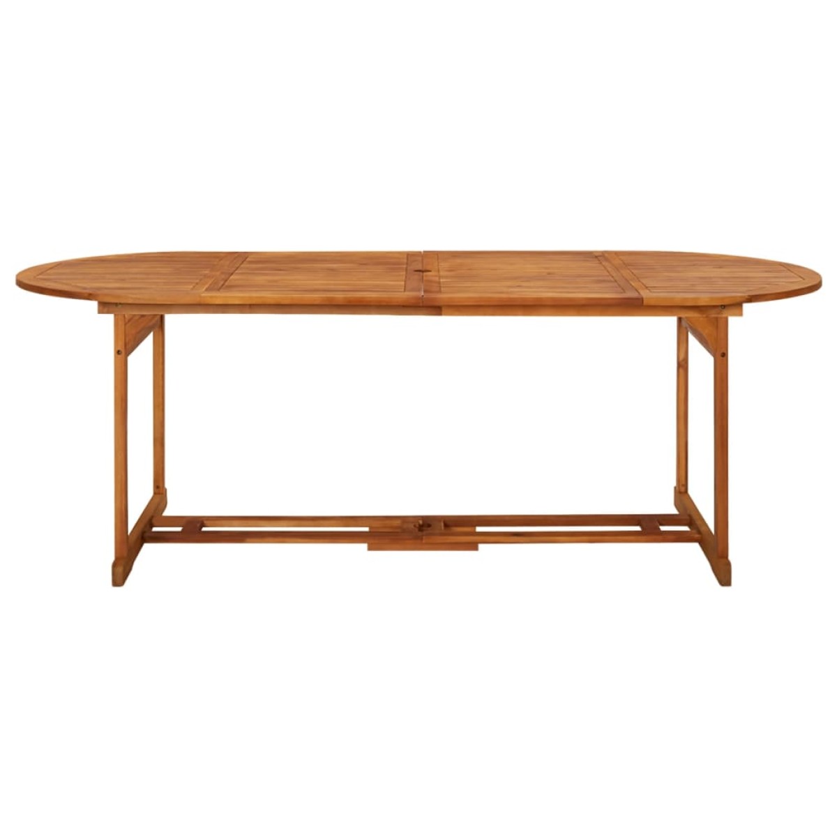 vidaXL Τραπεζαρία Κήπου 220 x 90 x 75 εκ. από Μασίφ Ξύλο Ακακίας
