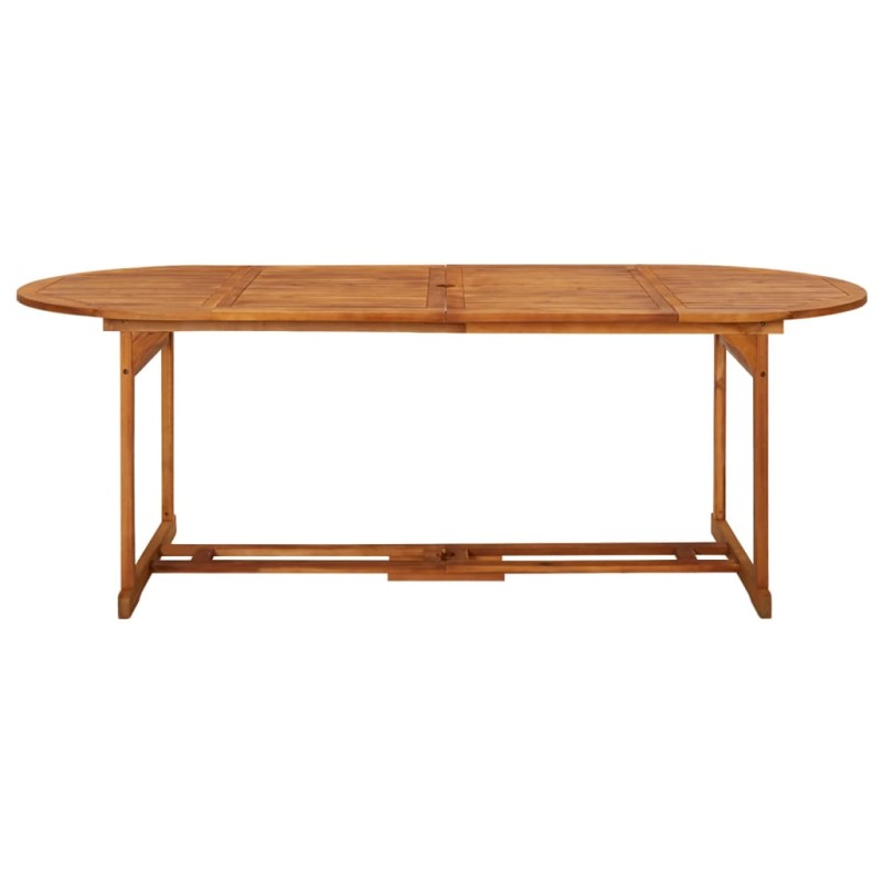 vidaXL Τραπεζαρία Κήπου 220 x 90 x 75 εκ. από Μασίφ Ξύλο Ακακίας