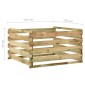 vidaXL Κομποστοποιητής με Σανίδες 120x120x70 εκ. Εμποτισμ. Ξύλο Πεύκου