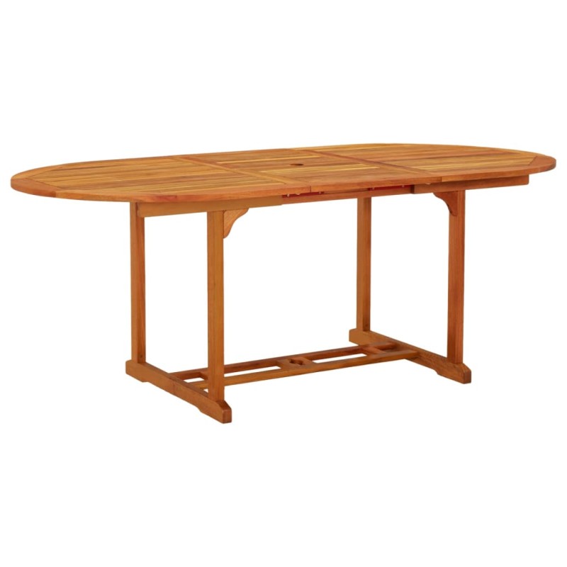 vidaXL Τραπέζι Κήπου 200 x 100 x 75 εκ. από Μασίφ Ξύλο Ευκαλύπτου