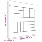 VidaXL Επιφάνεια Τραπεζιού Τετράγωνη 40 x 40 x 2,5 εκ. Μασίφ Ξύλο Teak