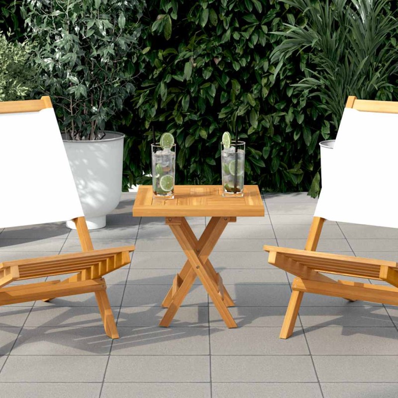 VidaXL Επιφάνεια Τραπεζιού Τετράγωνη 40 x 40 x 2,5 εκ. Μασίφ Ξύλο Teak