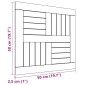 VidaXL Επιφάνεια Τραπεζιού Τετράγωνη 50 x 50 x 2,5 εκ. Μασίφ Ξύλο Teak