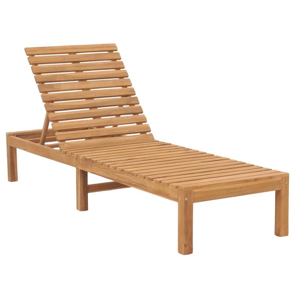 vidaXL Ξαπλώστρα από Μασίφ Ξύλο Teak