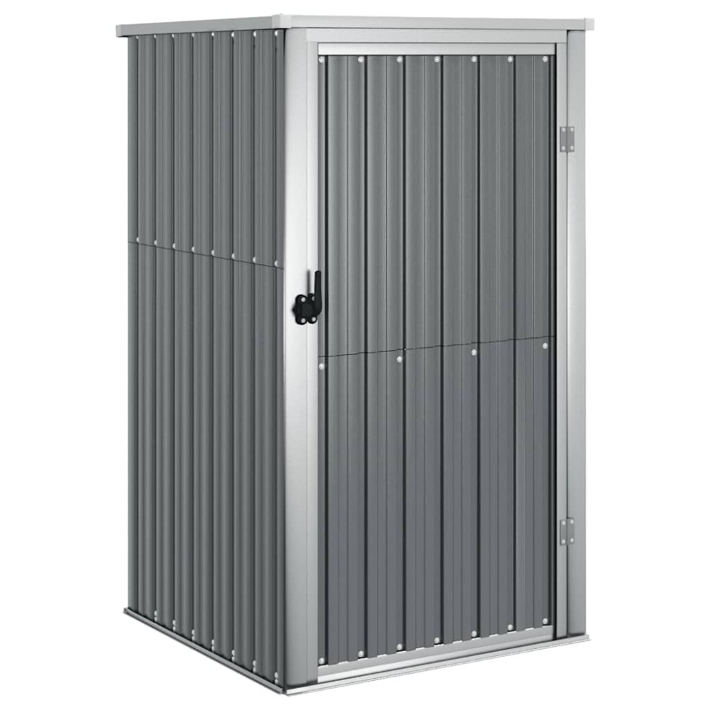 vidaXL Αποθήκη Εργαλείων Κήπου Γκρι 88x89x161 εκ. Γαλβαν. Ατσάλι